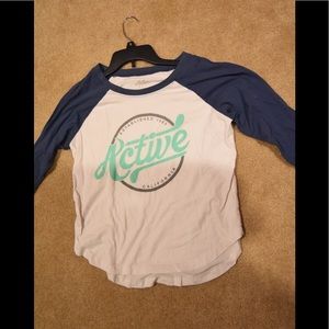 Teal long sleeve shirt